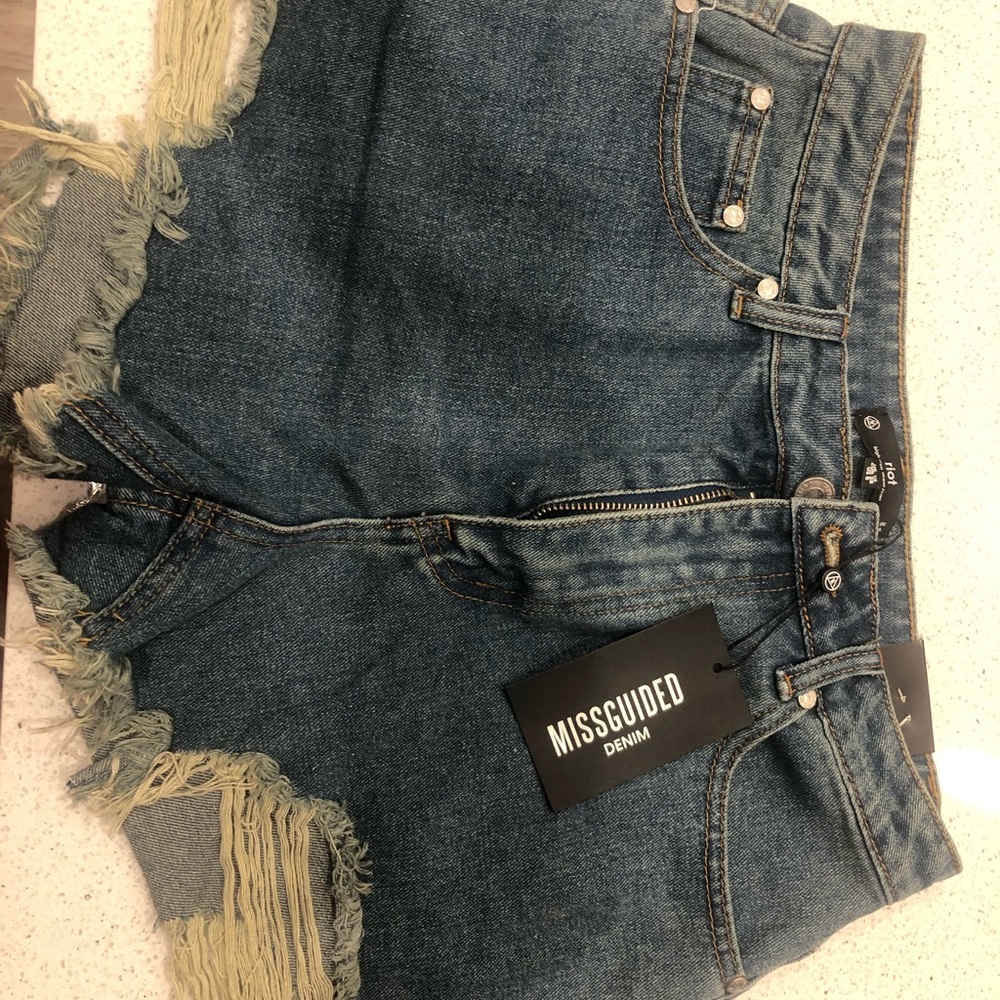 Missguided jean shorts